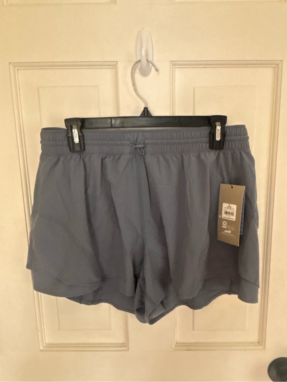 Gray Athletic Shorts with Elastic Waist NWT